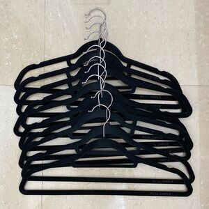 Velvet black hangers lot (10 pieces)